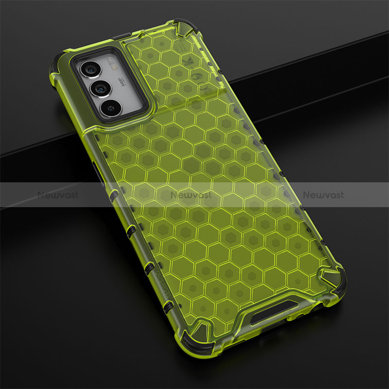 Silicone Transparent Frame Case Cover 360 Degrees AM2 for Oppo K9 Pro 5G Green