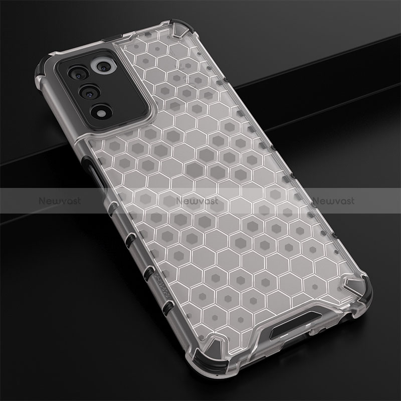 Silicone Transparent Frame Case Cover 360 Degrees AM2 for Oppo K9S 5G