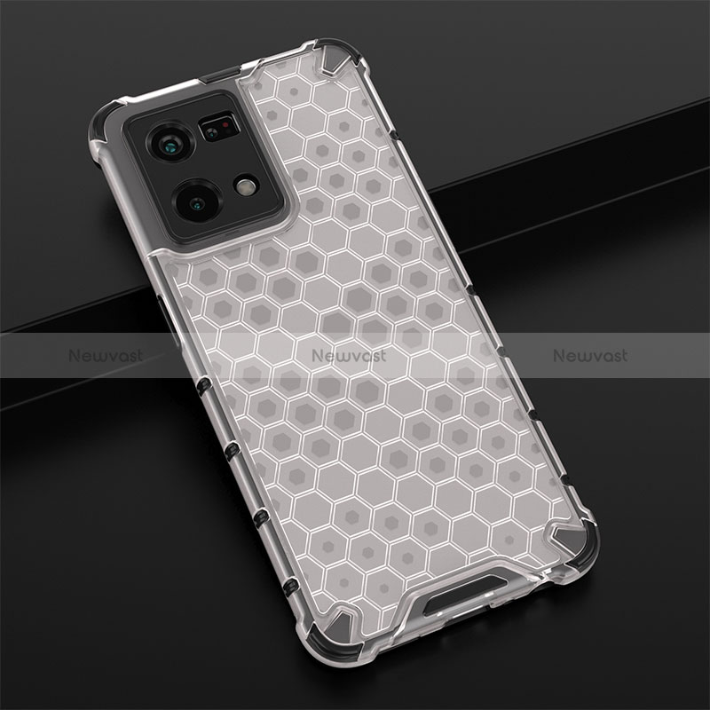 Silicone Transparent Frame Case Cover 360 Degrees AM2 for Oppo Reno7 4G