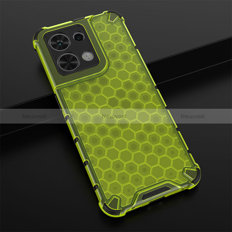 Silicone Transparent Frame Case Cover 360 Degrees AM2 for Oppo Reno8 5G