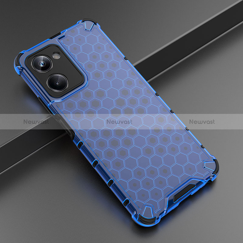 Silicone Transparent Frame Case Cover 360 Degrees AM2 for Realme 10 Pro 5G