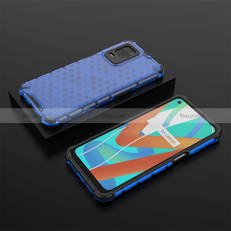 Silicone Transparent Frame Case Cover 360 Degrees AM2 for Realme 8 5G