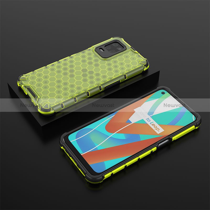 Silicone Transparent Frame Case Cover 360 Degrees AM2 for Realme 8s 5G