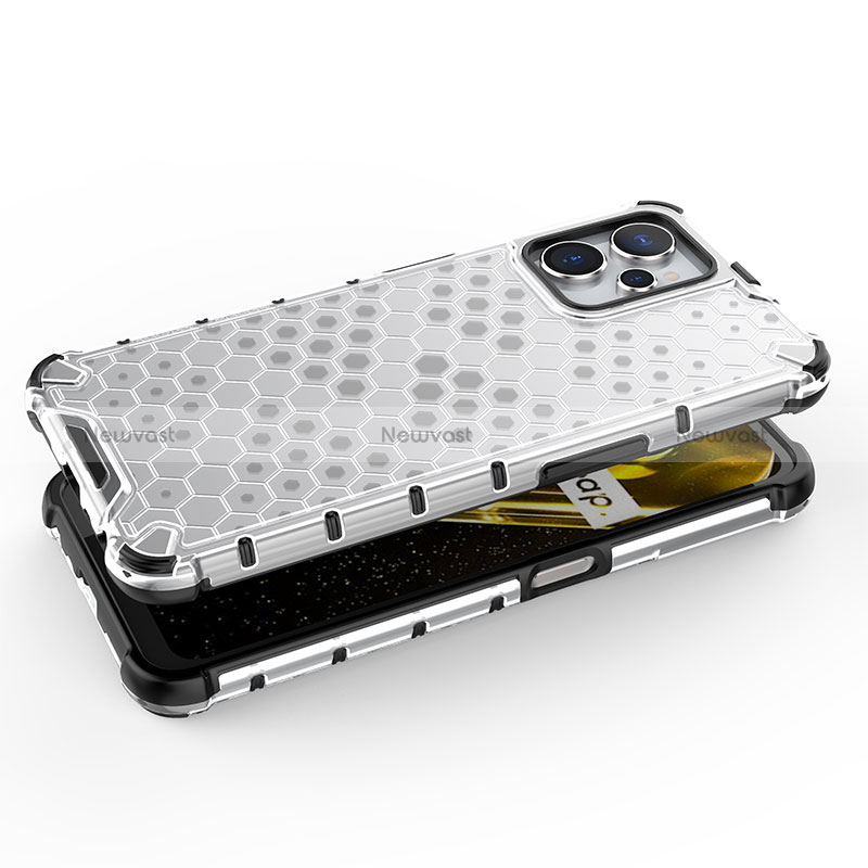 Silicone Transparent Frame Case Cover 360 Degrees AM2 for Realme 9i 5G
