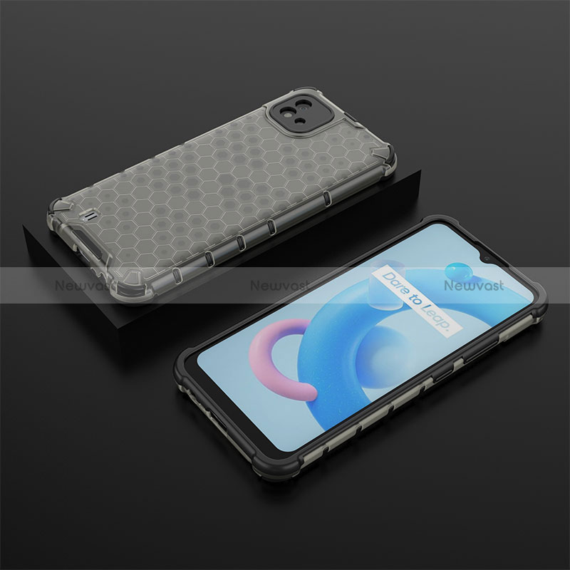 Silicone Transparent Frame Case Cover 360 Degrees AM2 for Realme C11 (2021)