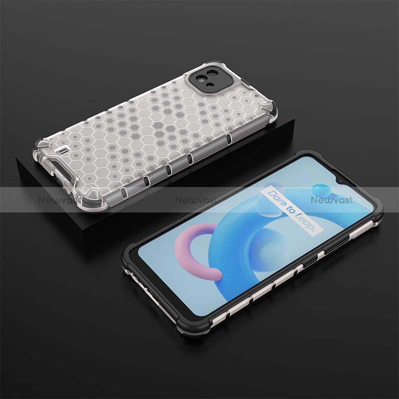 Silicone Transparent Frame Case Cover 360 Degrees AM2 for Realme C11 (2021)