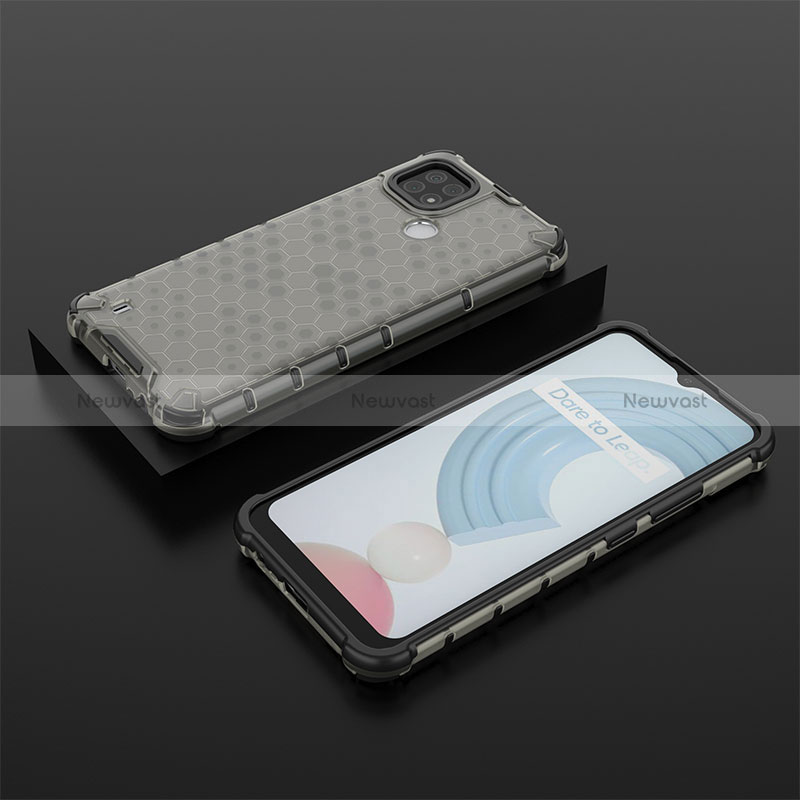 Silicone Transparent Frame Case Cover 360 Degrees AM2 for Realme C21