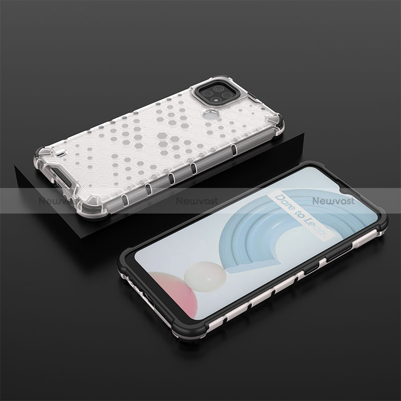 Silicone Transparent Frame Case Cover 360 Degrees AM2 for Realme C21