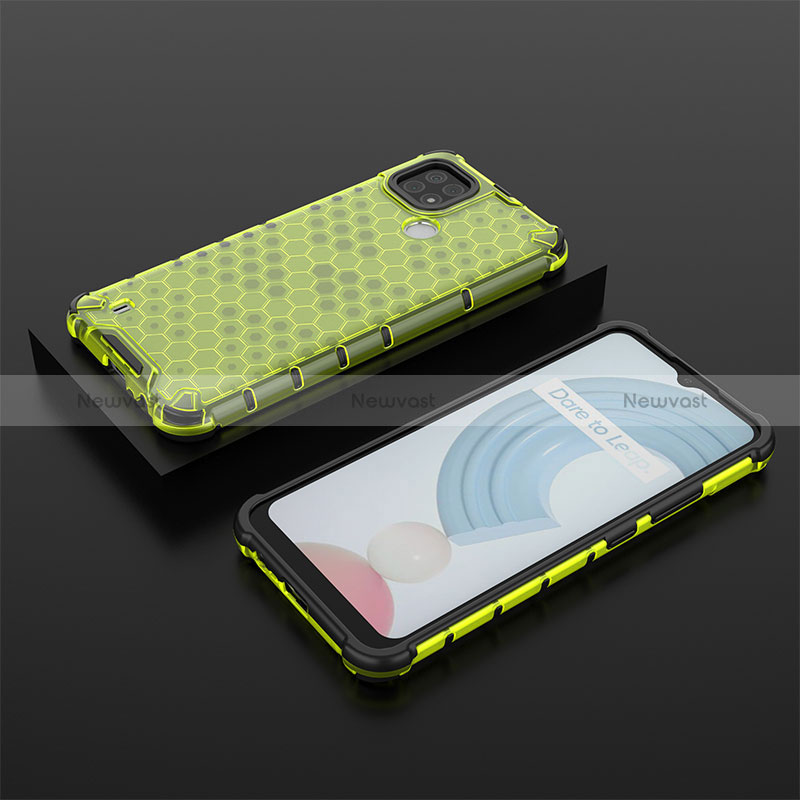 Silicone Transparent Frame Case Cover 360 Degrees AM2 for Realme C21