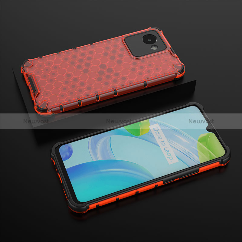 Silicone Transparent Frame Case Cover 360 Degrees AM2 for Realme C30