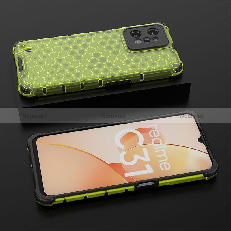 Silicone Transparent Frame Case Cover 360 Degrees AM2 for Realme C31