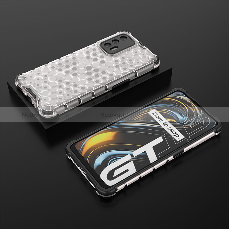 Silicone Transparent Frame Case Cover 360 Degrees AM2 for Realme GT Master 5G