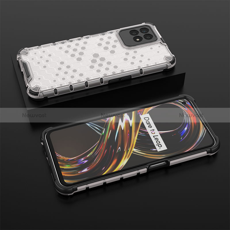 Silicone Transparent Frame Case Cover 360 Degrees AM2 for Realme Narzo 50 4G