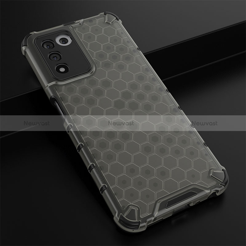 Silicone Transparent Frame Case Cover 360 Degrees AM2 for Realme Q3s 5G