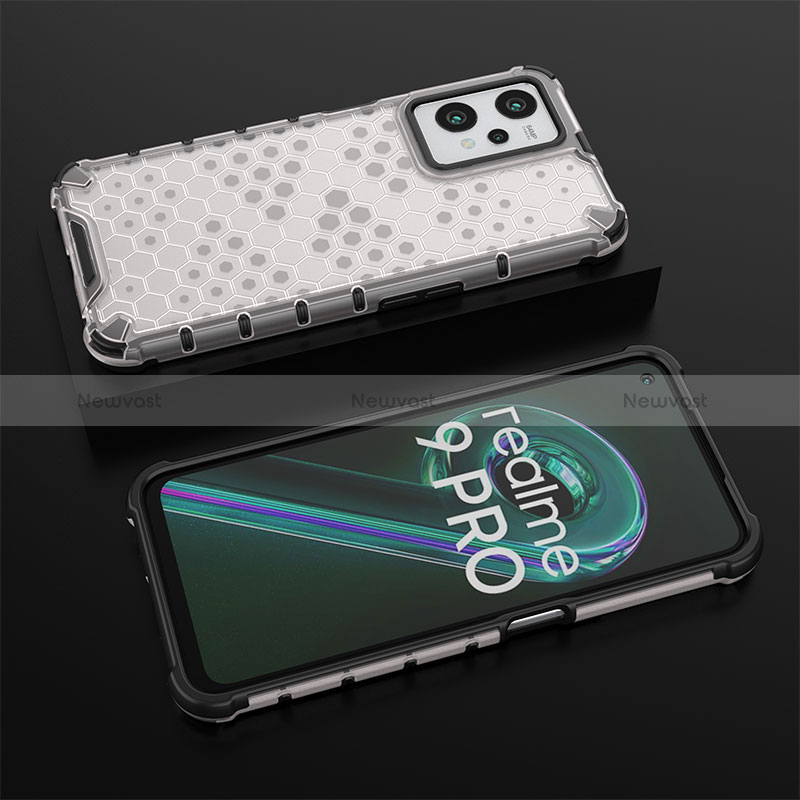 Silicone Transparent Frame Case Cover 360 Degrees AM2 for Realme Q5 5G