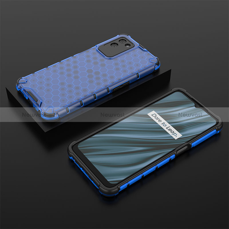 Silicone Transparent Frame Case Cover 360 Degrees AM2 for Realme V11 5G