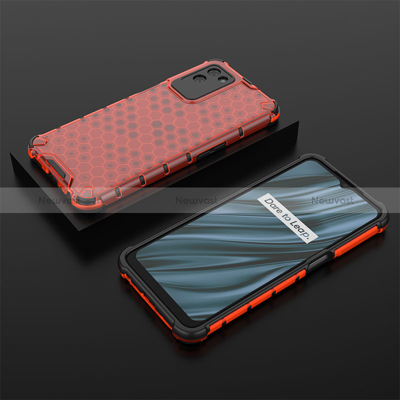 Silicone Transparent Frame Case Cover 360 Degrees AM2 for Realme V11 5G