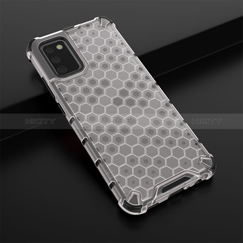 Silicone Transparent Frame Case Cover 360 Degrees AM2 for Samsung Galaxy A03s