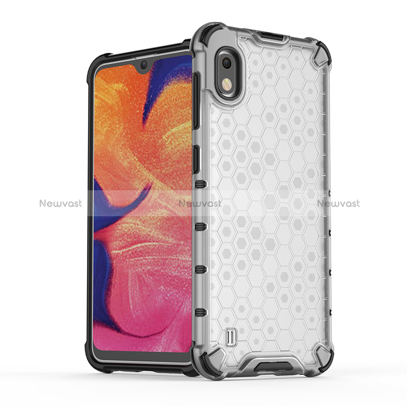 Silicone Transparent Frame Case Cover 360 Degrees AM2 for Samsung Galaxy A10