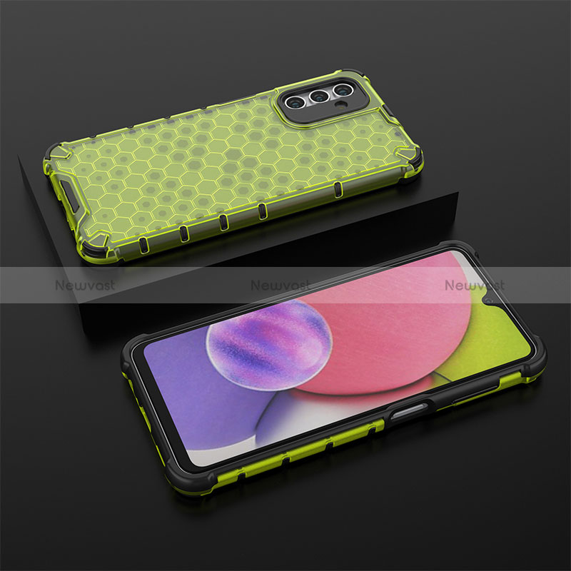 Silicone Transparent Frame Case Cover 360 Degrees AM2 for Samsung Galaxy A13 5G