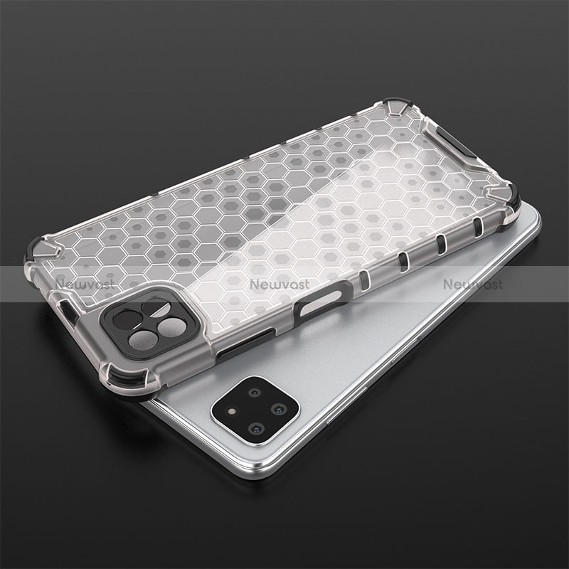 Silicone Transparent Frame Case Cover 360 Degrees AM2 for Samsung Galaxy A22 5G