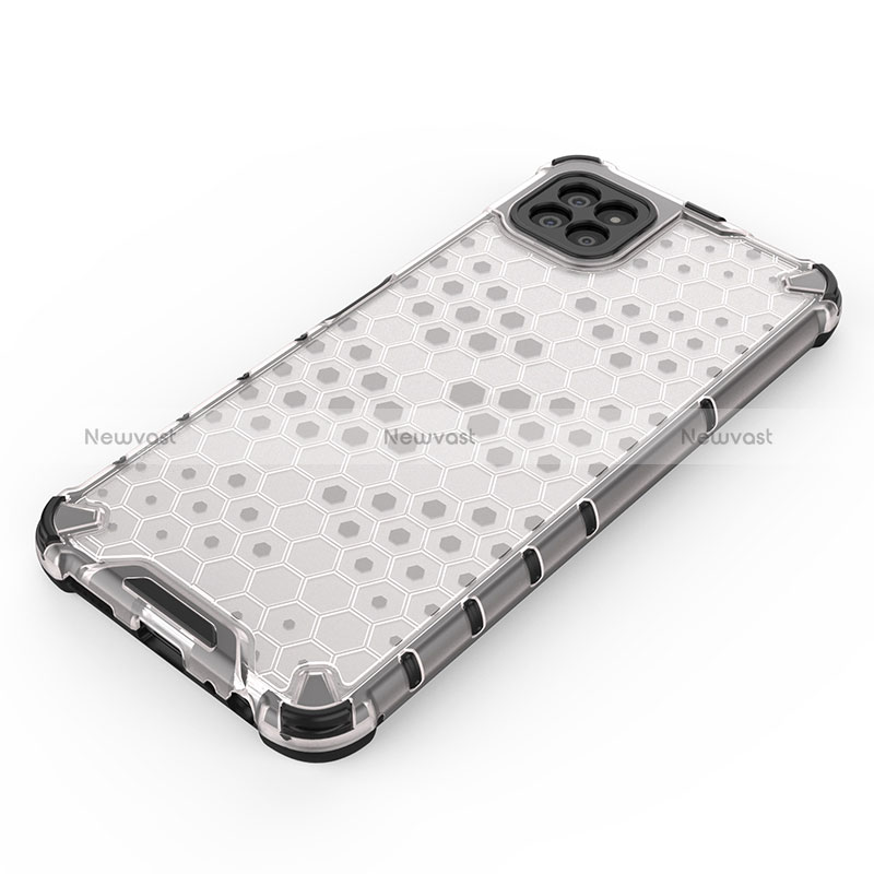 Silicone Transparent Frame Case Cover 360 Degrees AM2 for Samsung Galaxy A22s 5G