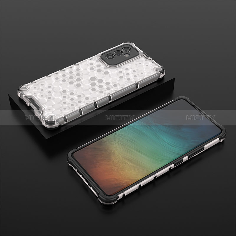 Silicone Transparent Frame Case Cover 360 Degrees AM2 for Samsung Galaxy A24 4G