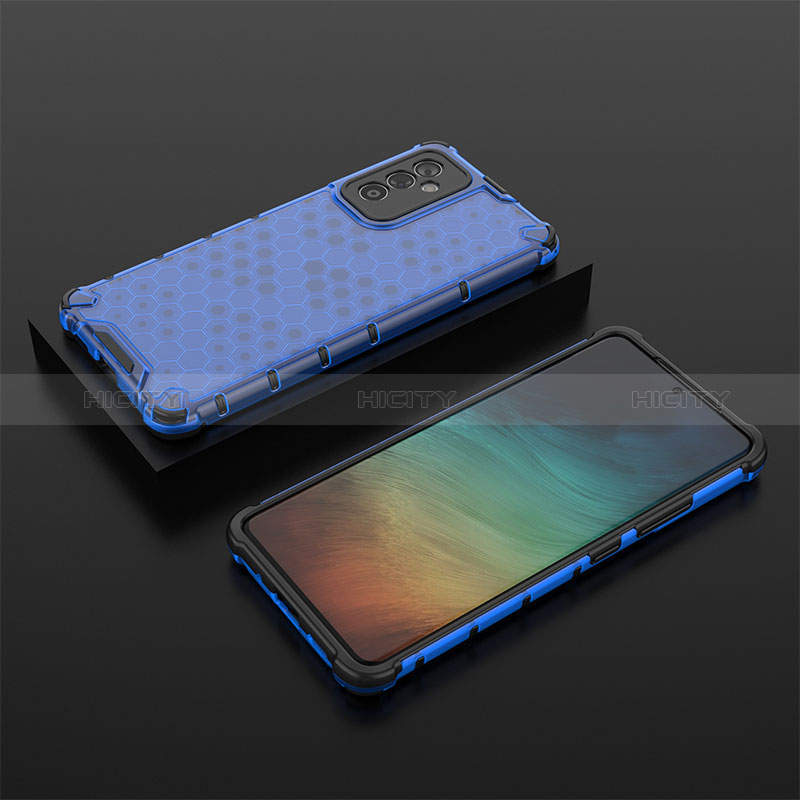 Silicone Transparent Frame Case Cover 360 Degrees AM2 for Samsung Galaxy A24 4G