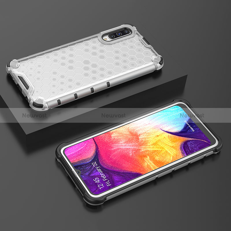 Silicone Transparent Frame Case Cover 360 Degrees AM2 for Samsung Galaxy A30S