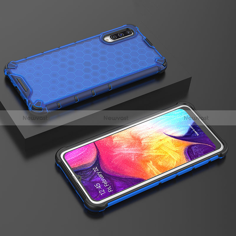 Silicone Transparent Frame Case Cover 360 Degrees AM2 for Samsung Galaxy A30S