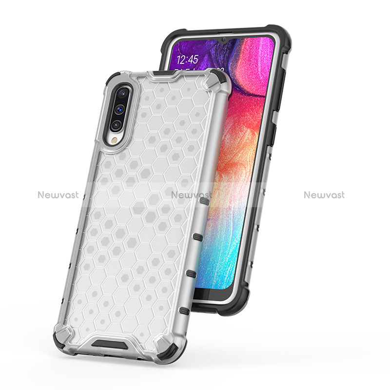 Silicone Transparent Frame Case Cover 360 Degrees AM2 for Samsung Galaxy A30S