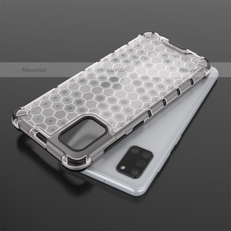 Silicone Transparent Frame Case Cover 360 Degrees AM2 for Samsung Galaxy A31