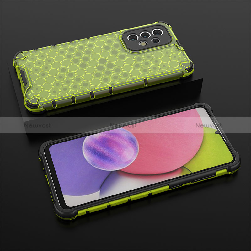 Silicone Transparent Frame Case Cover 360 Degrees AM2 for Samsung Galaxy A33 5G