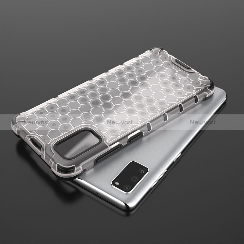 Silicone Transparent Frame Case Cover 360 Degrees AM2 for Samsung Galaxy A41