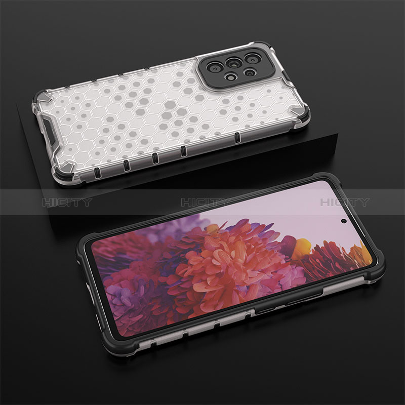 Silicone Transparent Frame Case Cover 360 Degrees AM2 for Samsung Galaxy A53 5G