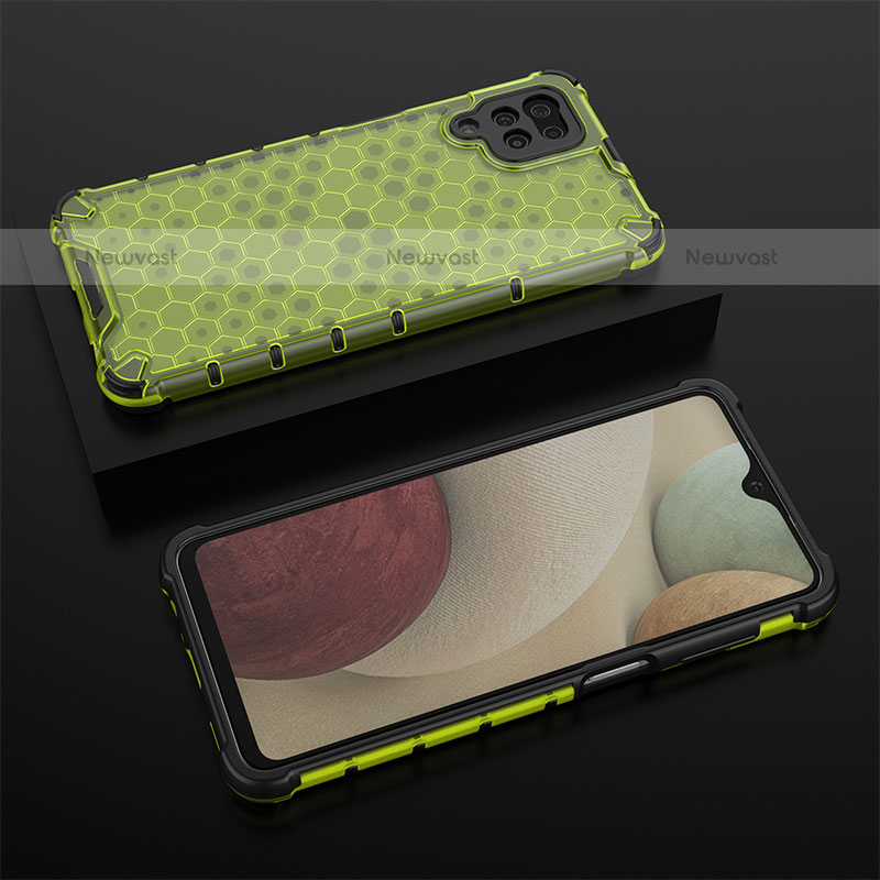 Silicone Transparent Frame Case Cover 360 Degrees AM2 for Samsung Galaxy F12