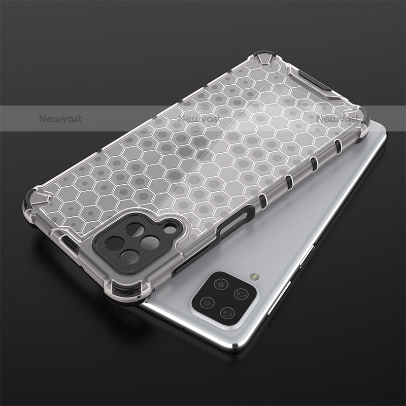 Silicone Transparent Frame Case Cover 360 Degrees AM2 for Samsung Galaxy F12