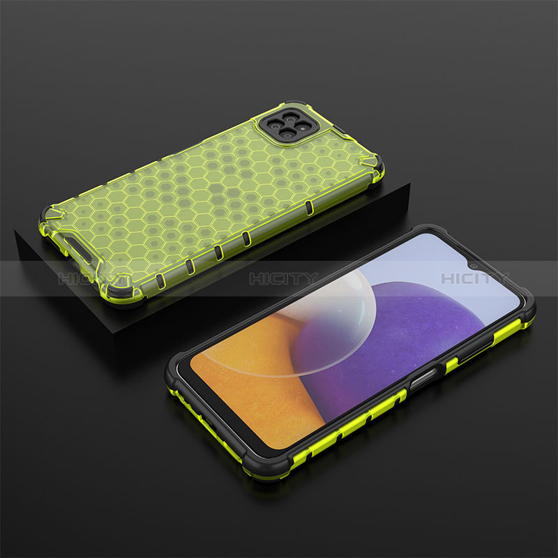 Silicone Transparent Frame Case Cover 360 Degrees AM2 for Samsung Galaxy F42 5G