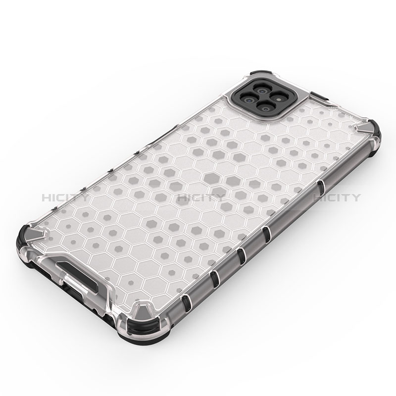 Silicone Transparent Frame Case Cover 360 Degrees AM2 for Samsung Galaxy F42 5G