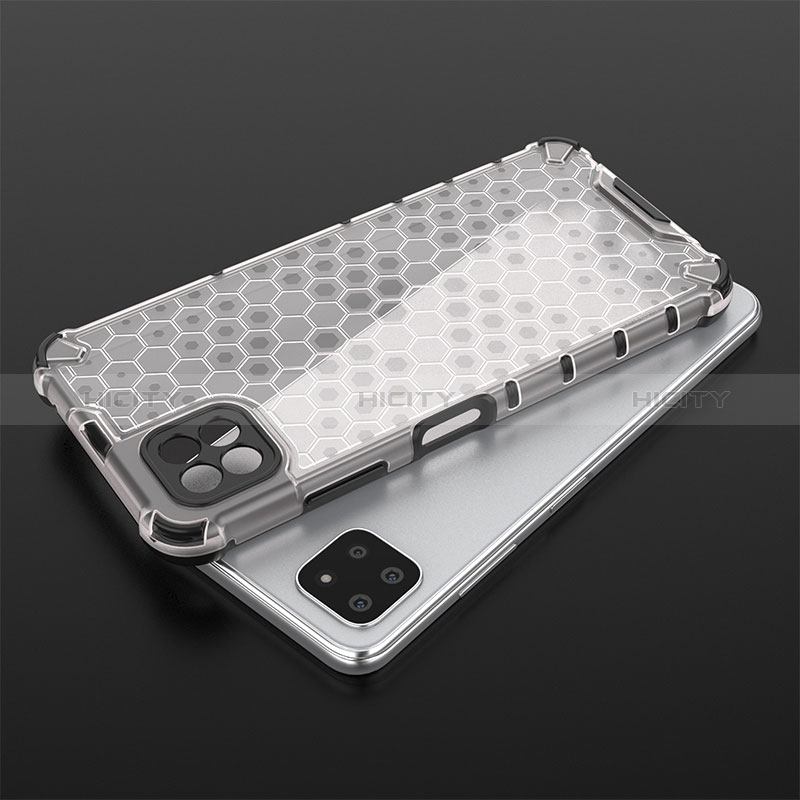 Silicone Transparent Frame Case Cover 360 Degrees AM2 for Samsung Galaxy F42 5G