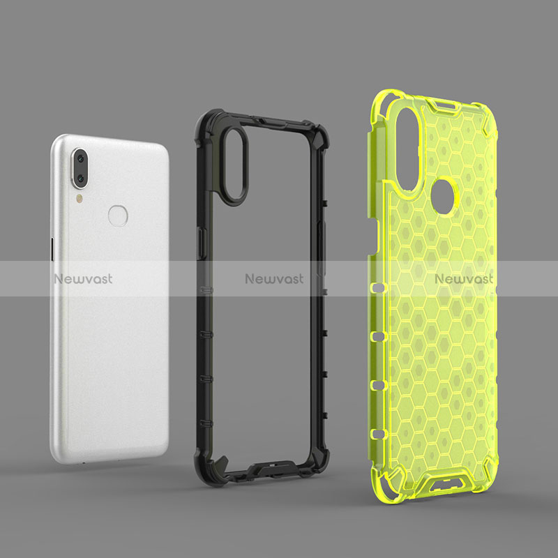 Silicone Transparent Frame Case Cover 360 Degrees AM2 for Samsung Galaxy M01s