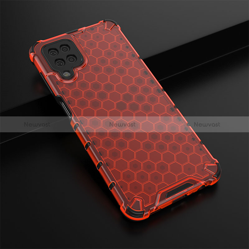 Silicone Transparent Frame Case Cover 360 Degrees AM2 for Samsung Galaxy M12