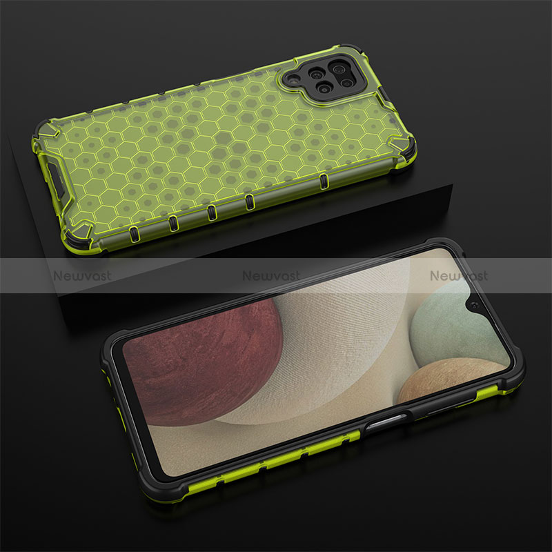 Silicone Transparent Frame Case Cover 360 Degrees AM2 for Samsung Galaxy M12