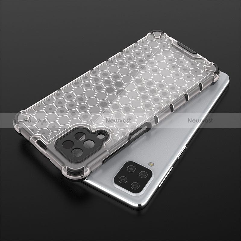 Silicone Transparent Frame Case Cover 360 Degrees AM2 for Samsung Galaxy M12