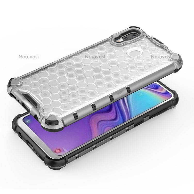 Silicone Transparent Frame Case Cover 360 Degrees AM2 for Samsung Galaxy M20