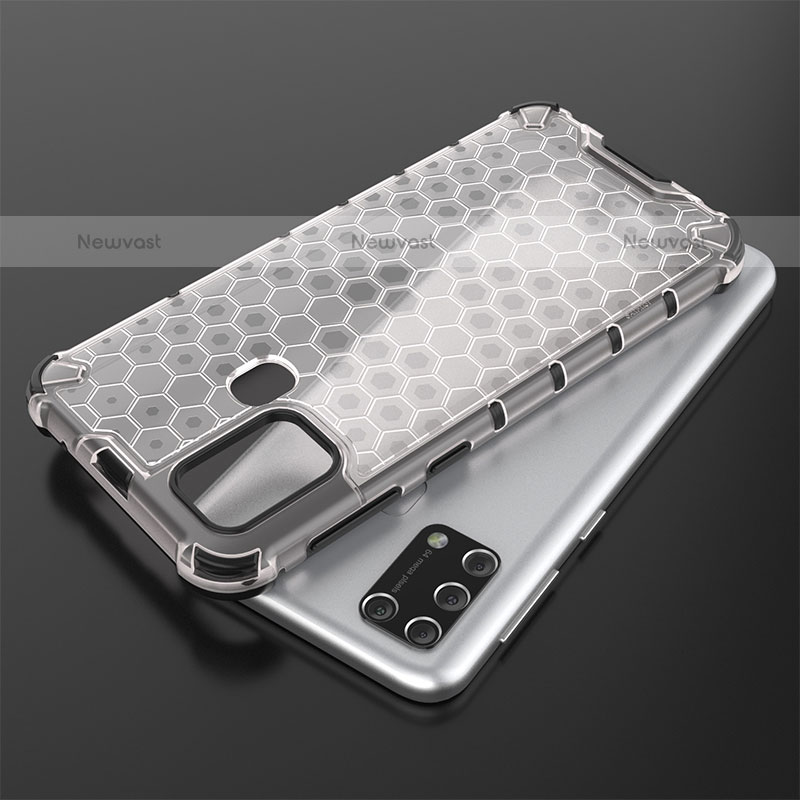 Silicone Transparent Frame Case Cover 360 Degrees AM2 for Samsung Galaxy M31