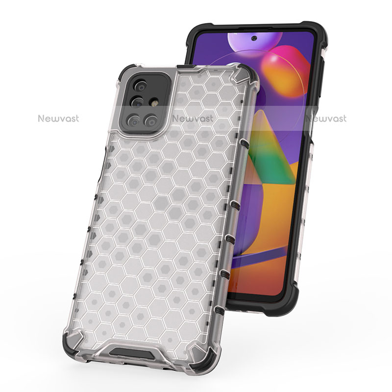 Silicone Transparent Frame Case Cover 360 Degrees AM2 for Samsung Galaxy M31s