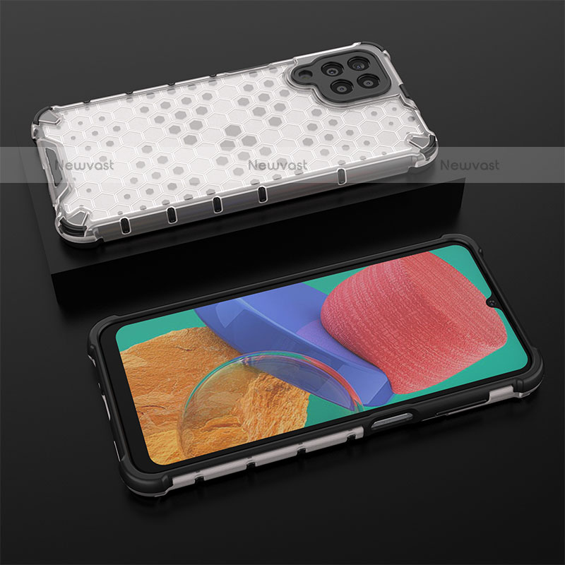 Silicone Transparent Frame Case Cover 360 Degrees AM2 for Samsung Galaxy M33 5G