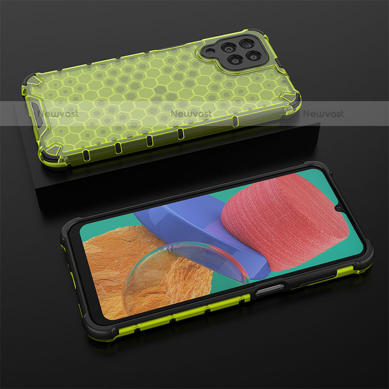 Silicone Transparent Frame Case Cover 360 Degrees AM2 for Samsung Galaxy M33 5G