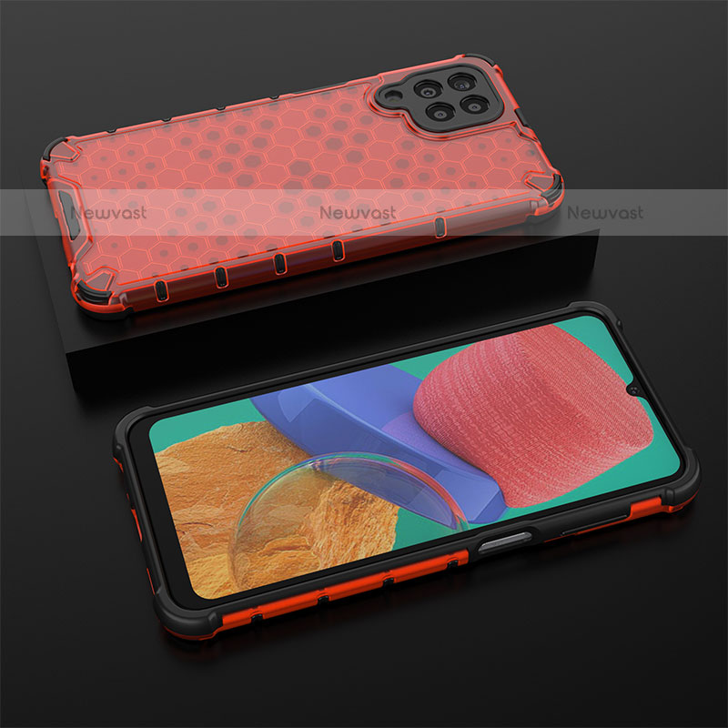 Silicone Transparent Frame Case Cover 360 Degrees AM2 for Samsung Galaxy M33 5G